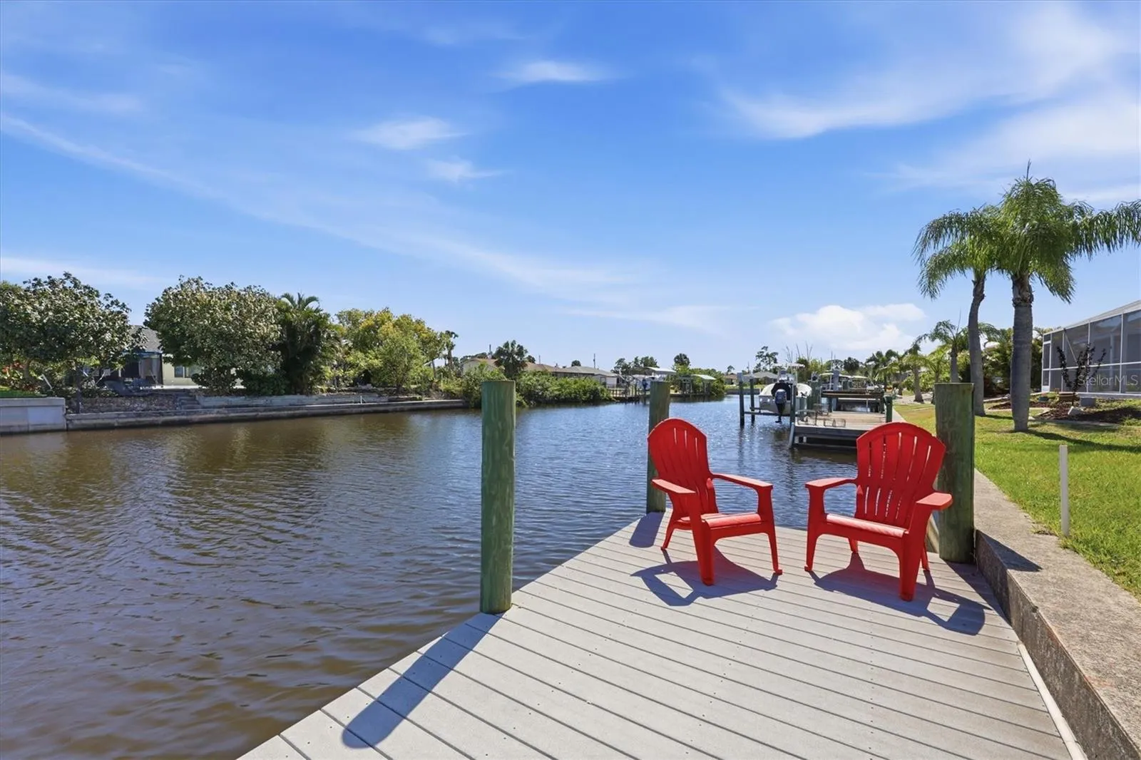 Your dock and cement seawall