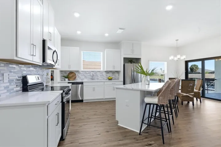 Open arrangement great for entertaining family and friends