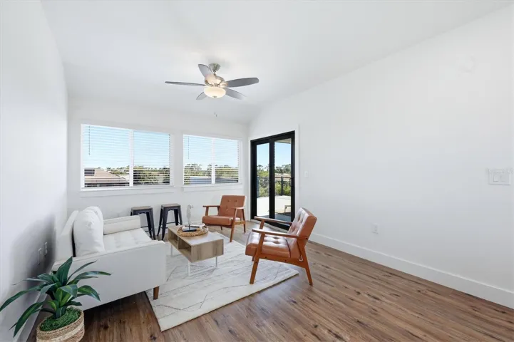 Sliding glass doors from bonus room to your second floor deck