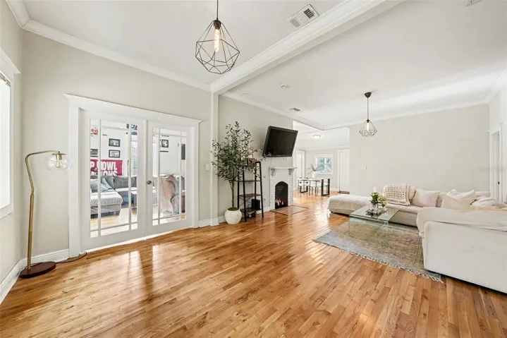 Alternate view of living area showing layout and flow.