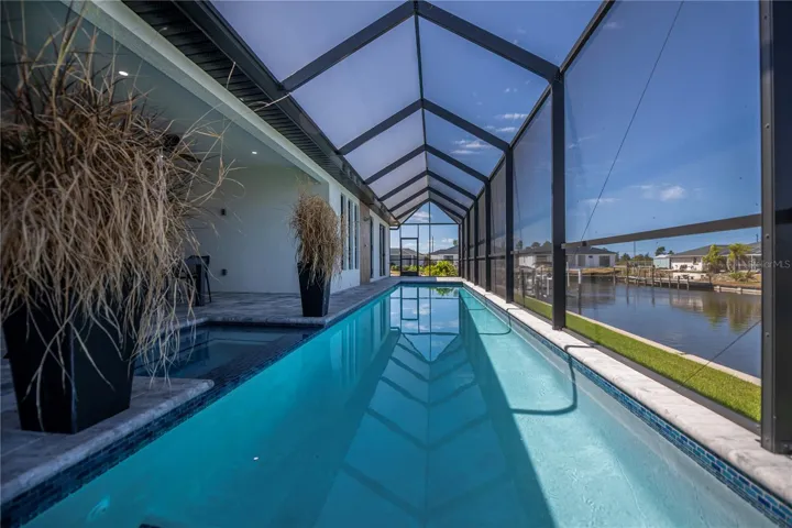 Resort Style Pool & Spa with Panoramic Canal Views.