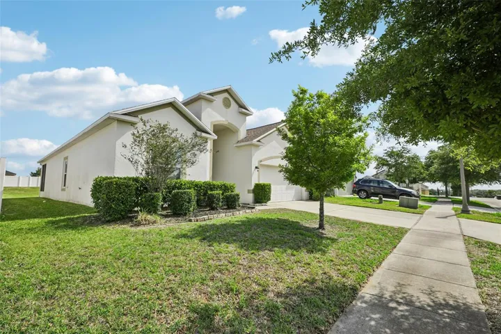Spacious lot, nicely landscaped.