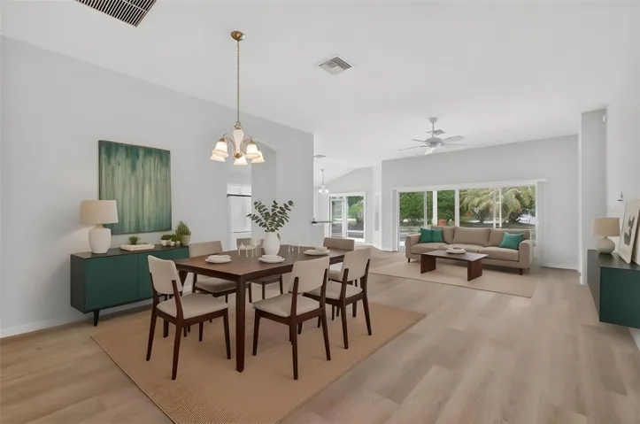 Living and Dining Rooms-Virtually Staged