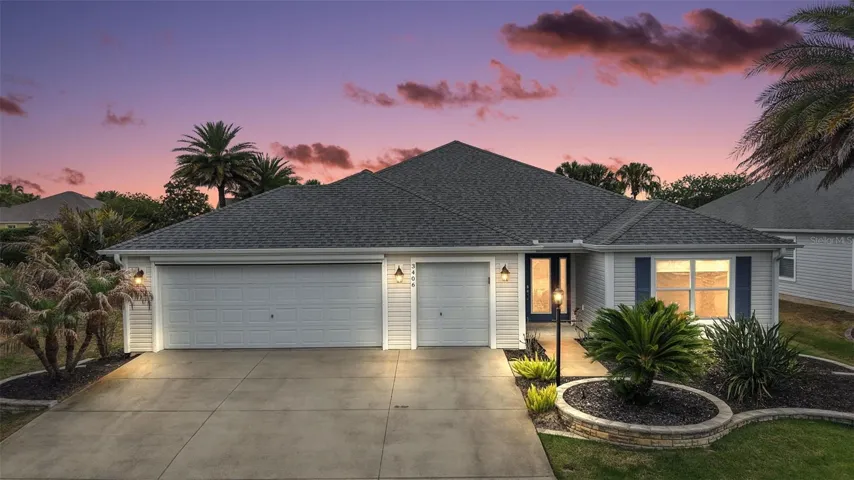 Twilight Front Elevation