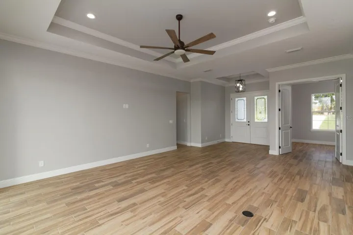 Rendering: to be built living room