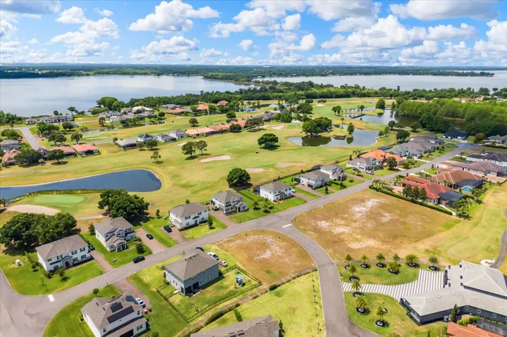 Looking over causeway entrance, Lake Dora on right & Lake Beauclair on left