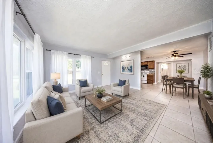 Living Room Virtually Staged