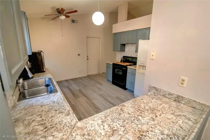 Remodeled Kitchen with Eating Space