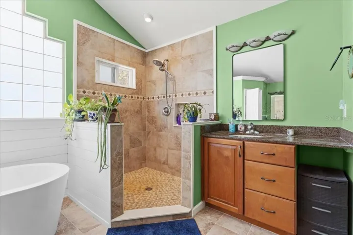 Two separate vanities...