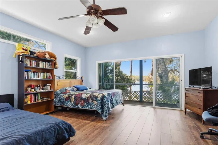 A huge guest bedroom also with a private covered porch with an amazing view!