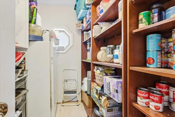 A walk-in pantry closet loaded with space!