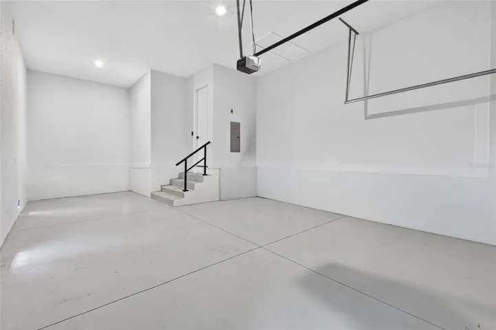 3-Car (tandem) Garage and Stairs into House