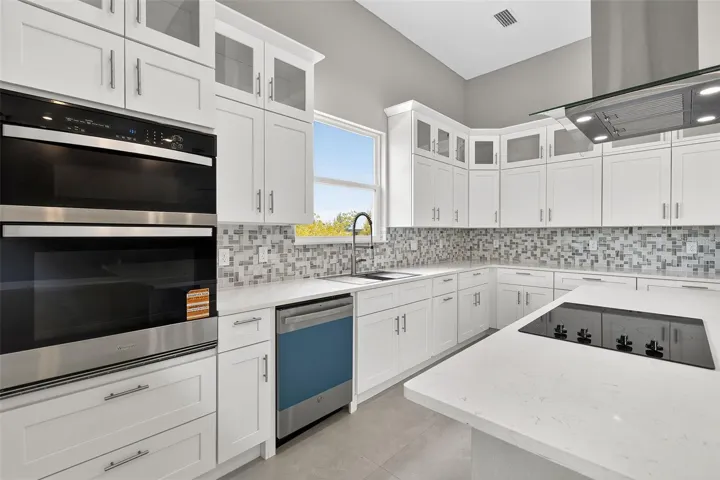 Stunning Chef's Kitchen with Quartz Counters & Custom Cabinetry
