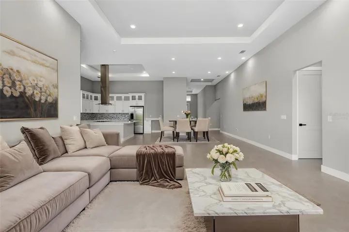 Open Layout Living Rm -  Virtually Staged