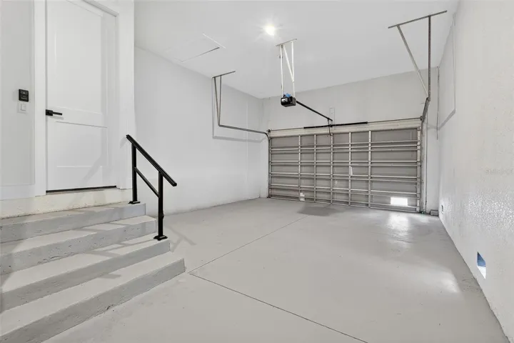 3-Car (tandem) Garage and Stairs into House