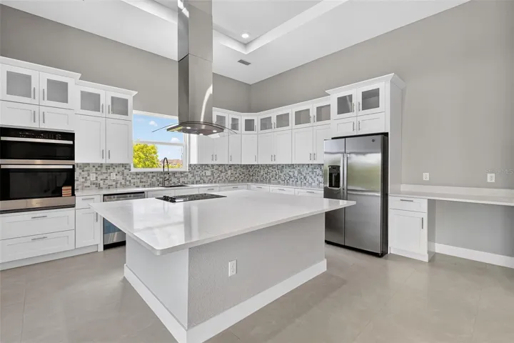 Stunning Chef's Kitchen with Quartz Counters & Custom Cabinetry
