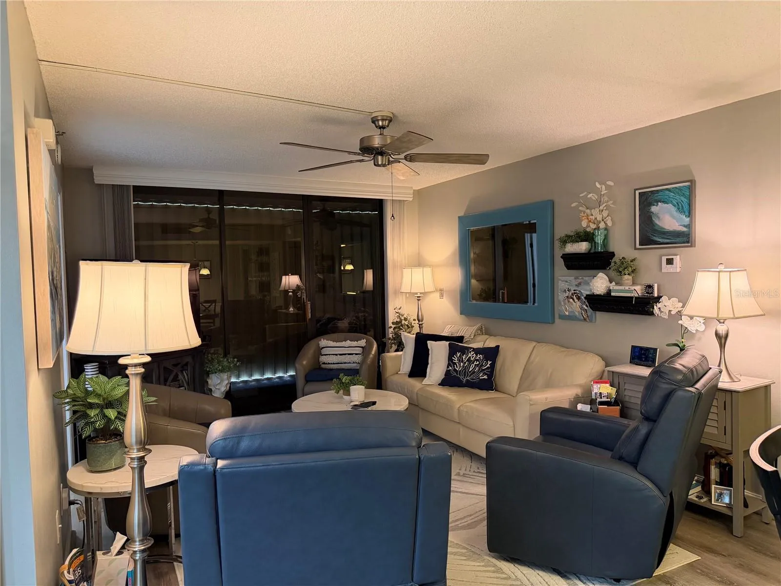 Living Area From Entrance night