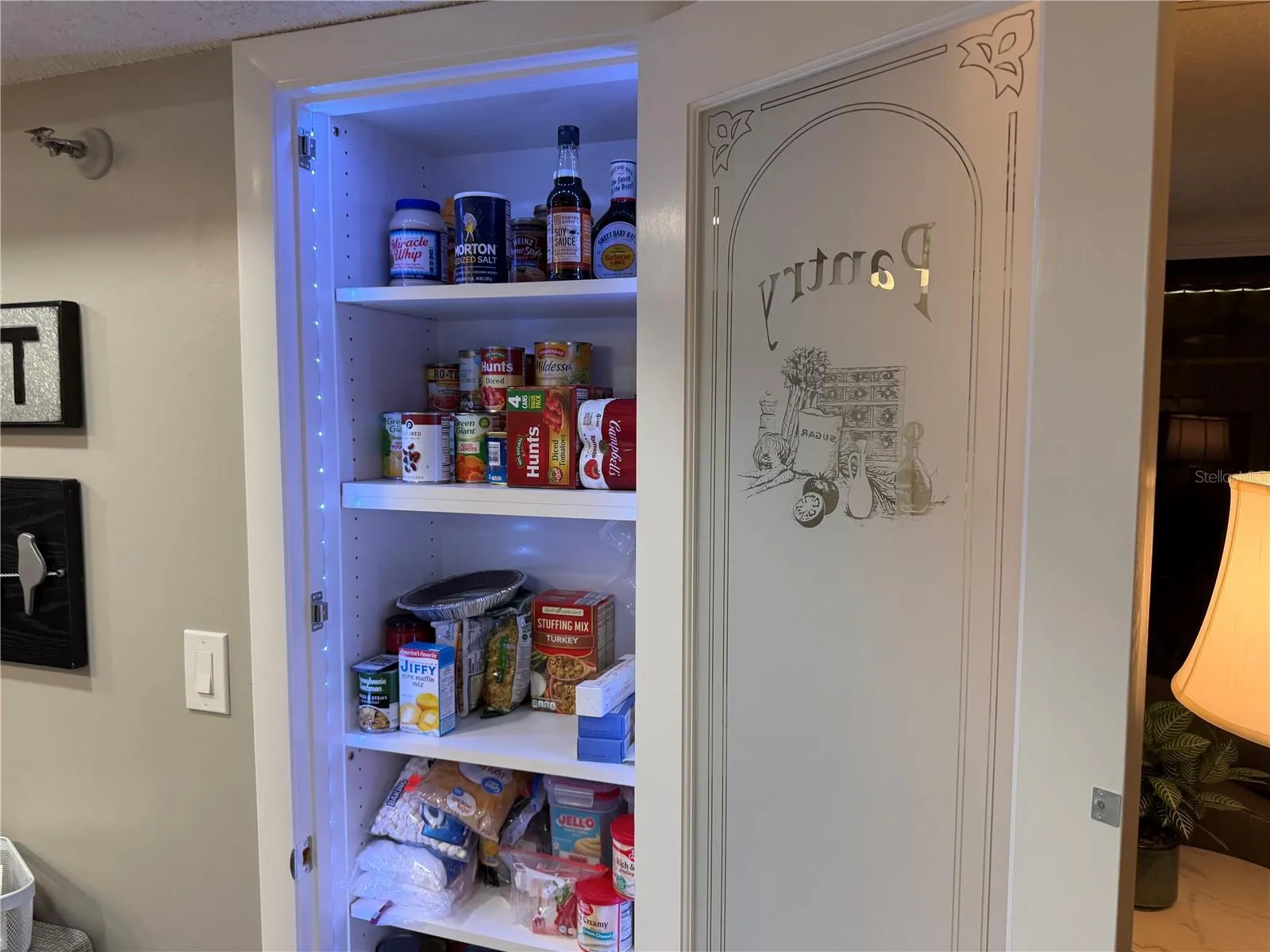 Pantry shows available Storage