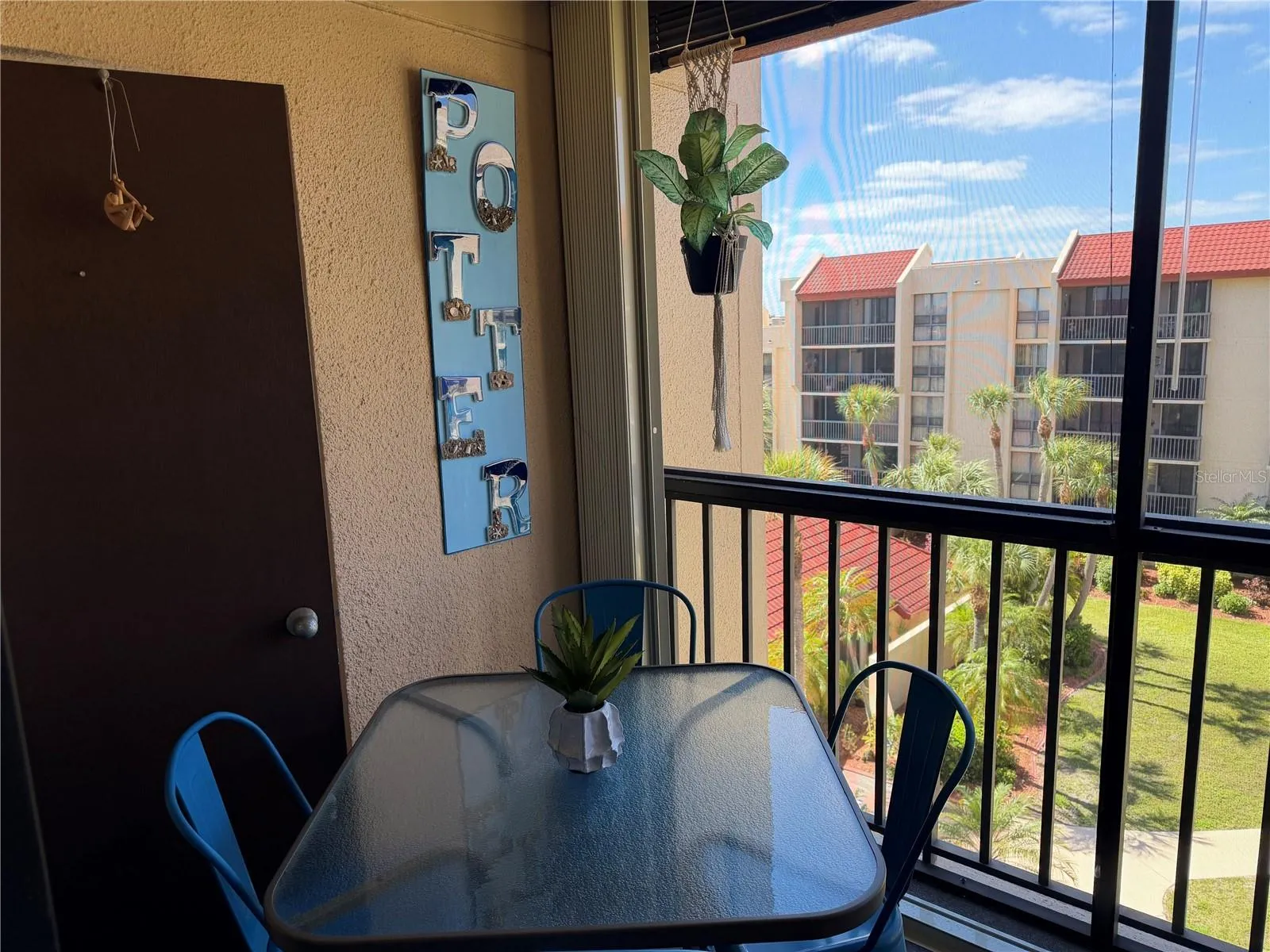 Before Hurricane Shutters Door goes to Primary Bedroom