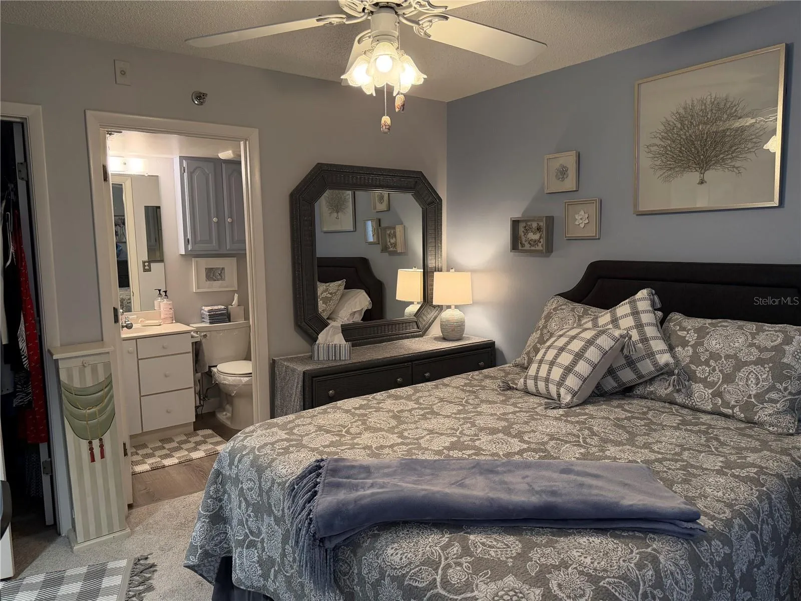 Primary Bedroom Suite showing Bath &amp; w/ Walk In Closet