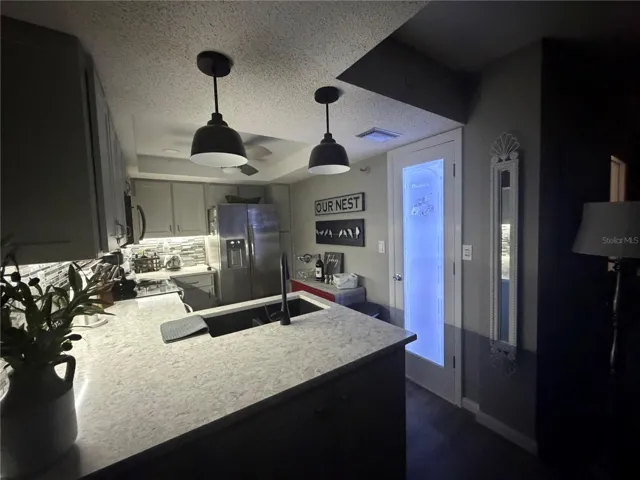 Kitchen with Ambient LED Lighting
