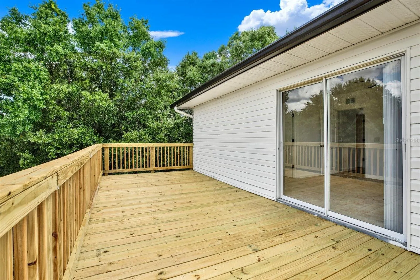 Open patio area off the master bedroom