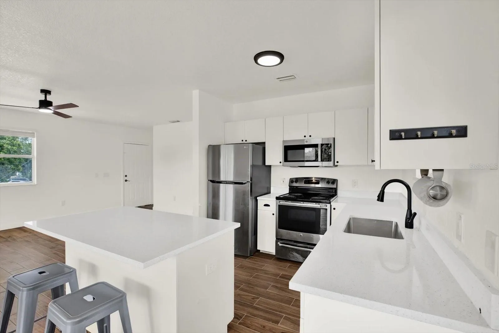Beautiful new Quartz countertops throughout the kitchen