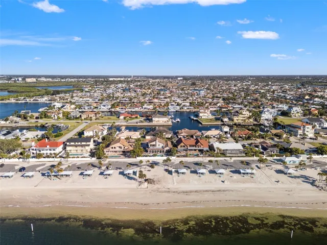 Gulf Harbor's private beach