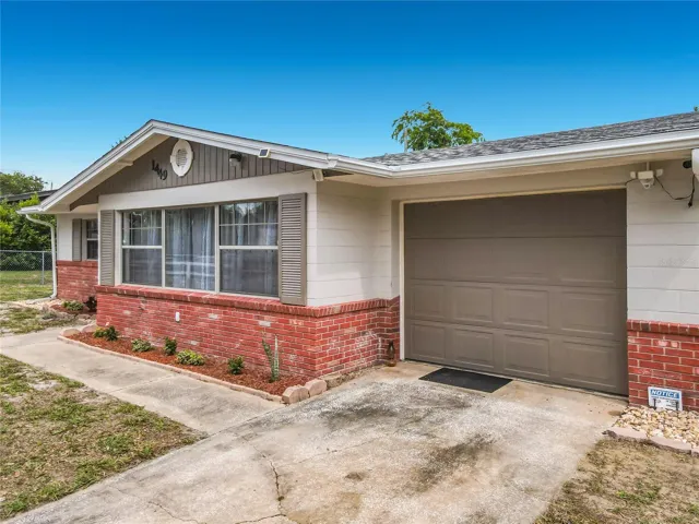 the concrete driveway and walkway