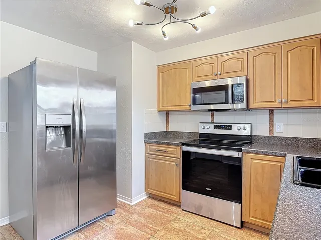 large refrigerator with an ice maker