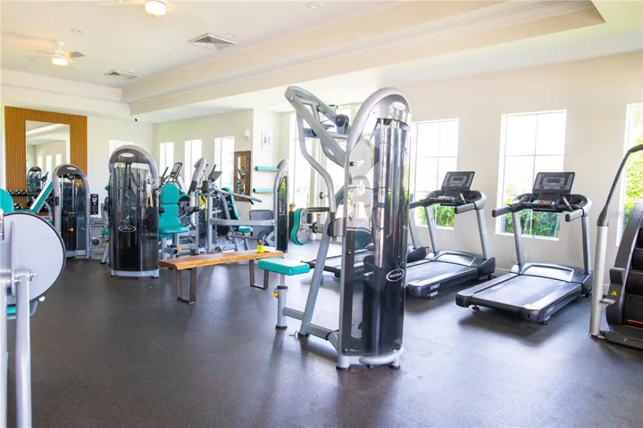 Fitness center at the clubhouse.