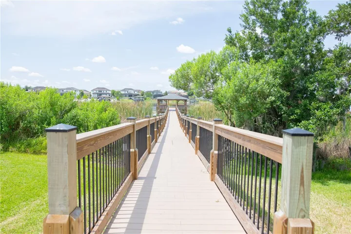 Walkway to the community fishing pier / dock.