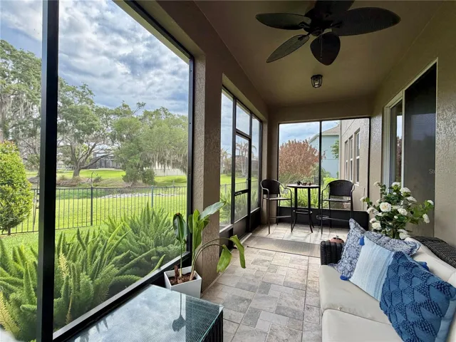 Enjoy peaceful views of nature on the screened lanai.