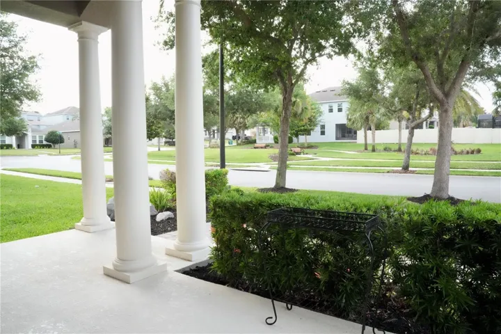 The home is situated on a premium conservation lot across the street from a park.