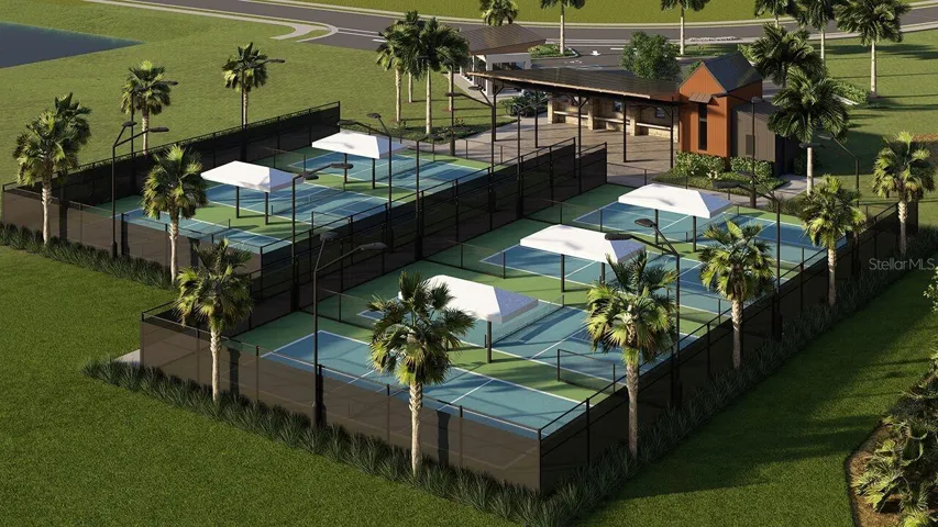 Southpointe pickleball, pool and amenities