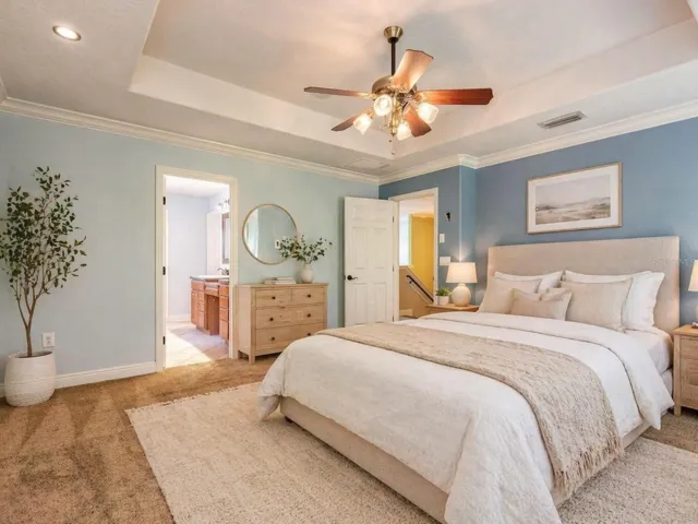 Virt Staged Primary Bedroom