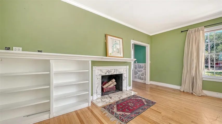 Fireplace with built-in