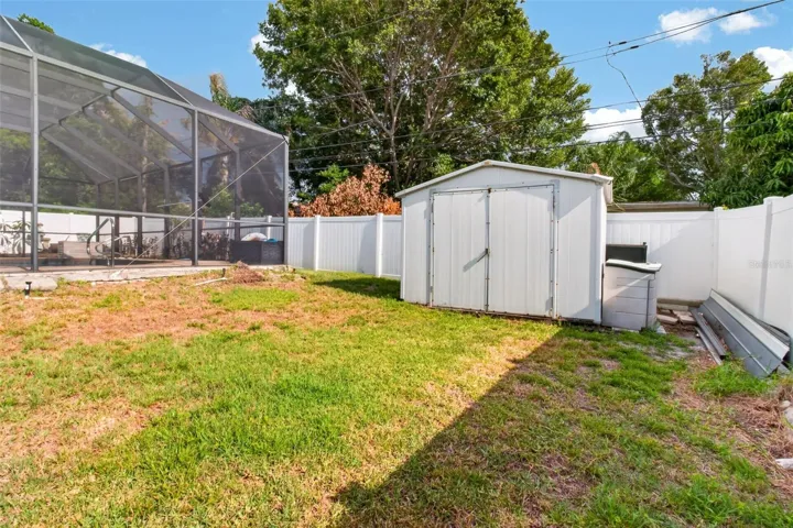 Backyard storage shed