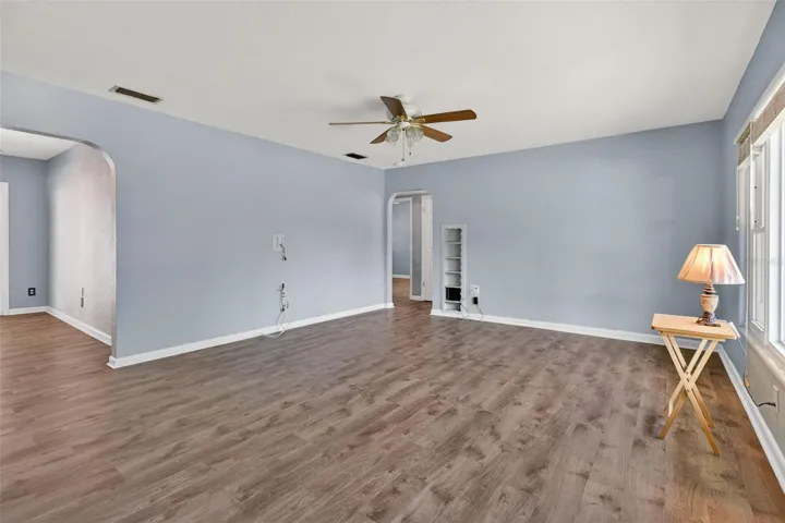 Living Room with Luxury Vinyl flooring