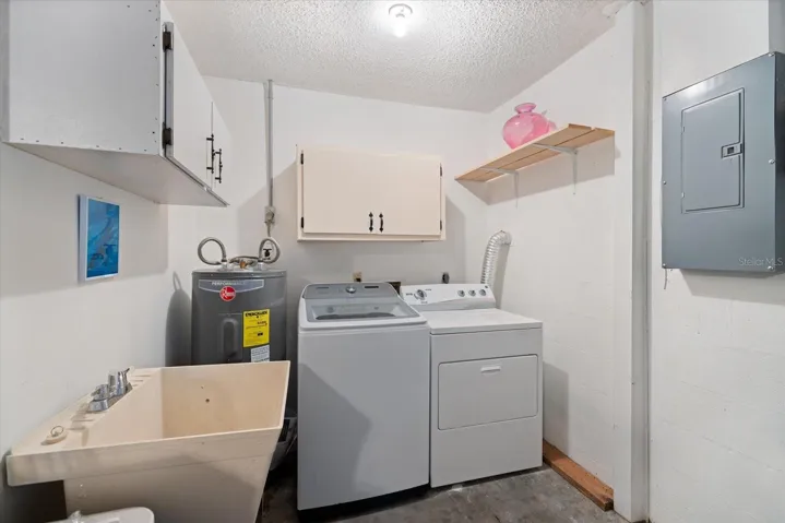 Laundry with utility sink