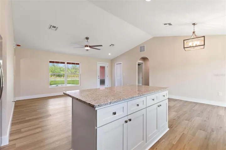 Reverse view from kitchen