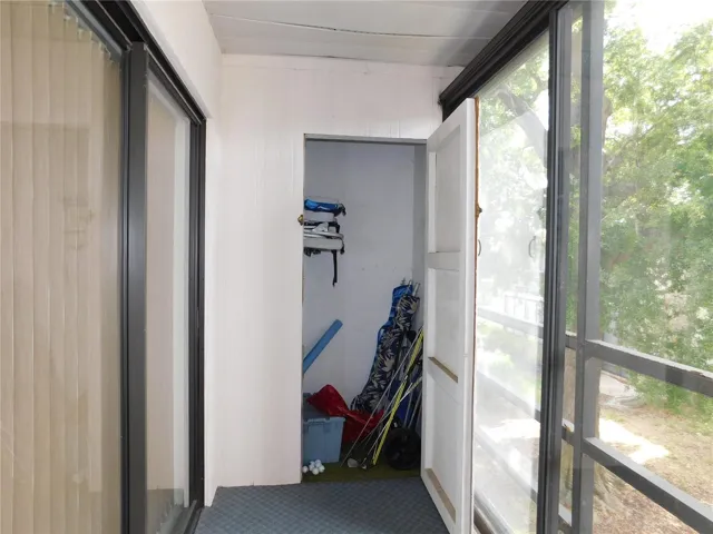lanai and storage closet