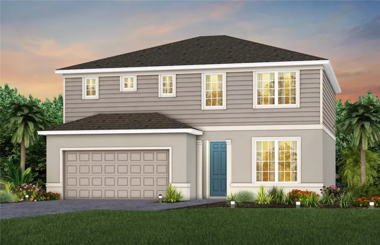 Exterior Design. Artistic rendering for this new construction home. Pictures are for illustrative purposes only. Elevations, colors and options may vary.