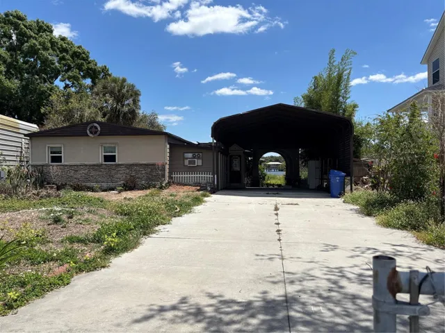 Existing tear down structure and RV garage.