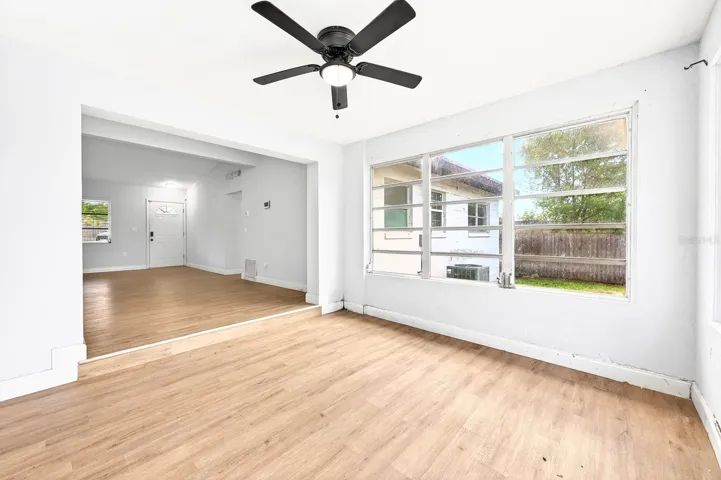 Light filled Florida room for additional flexible space.