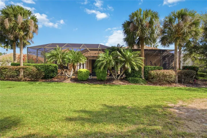 Wide lawn with golf course views and a rare sense of privacy.