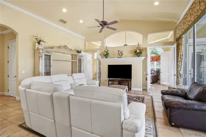 Family room as a comfortable gathering space.