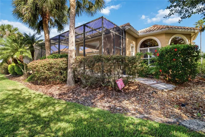 Beautifully landscaped backyard designed for privacy, with neighbors out of sight.