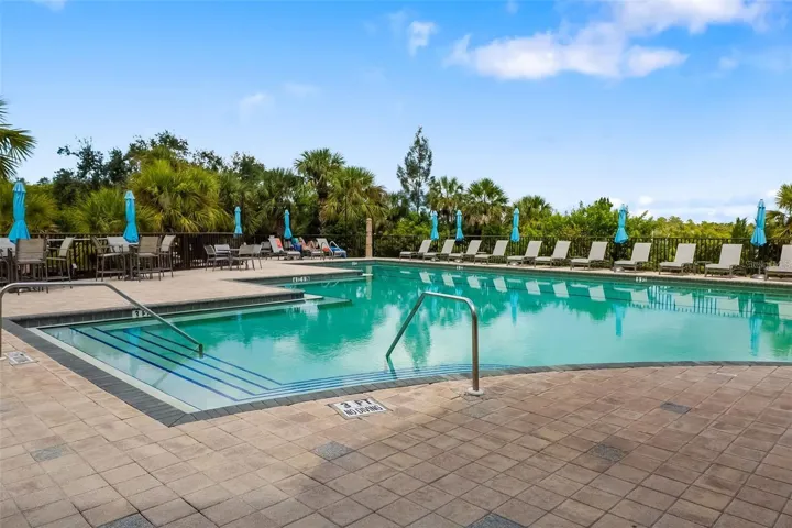 Waterfront community pool