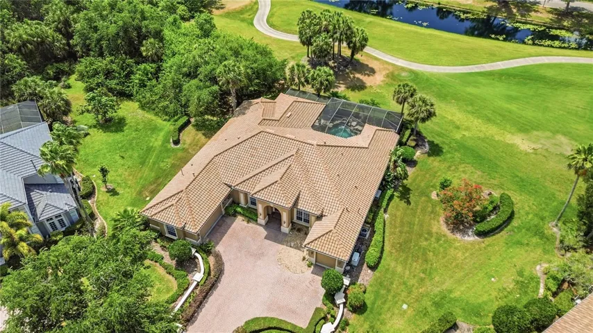 Overhead view showcasing the diamond-shaped lot with open space on both sides.